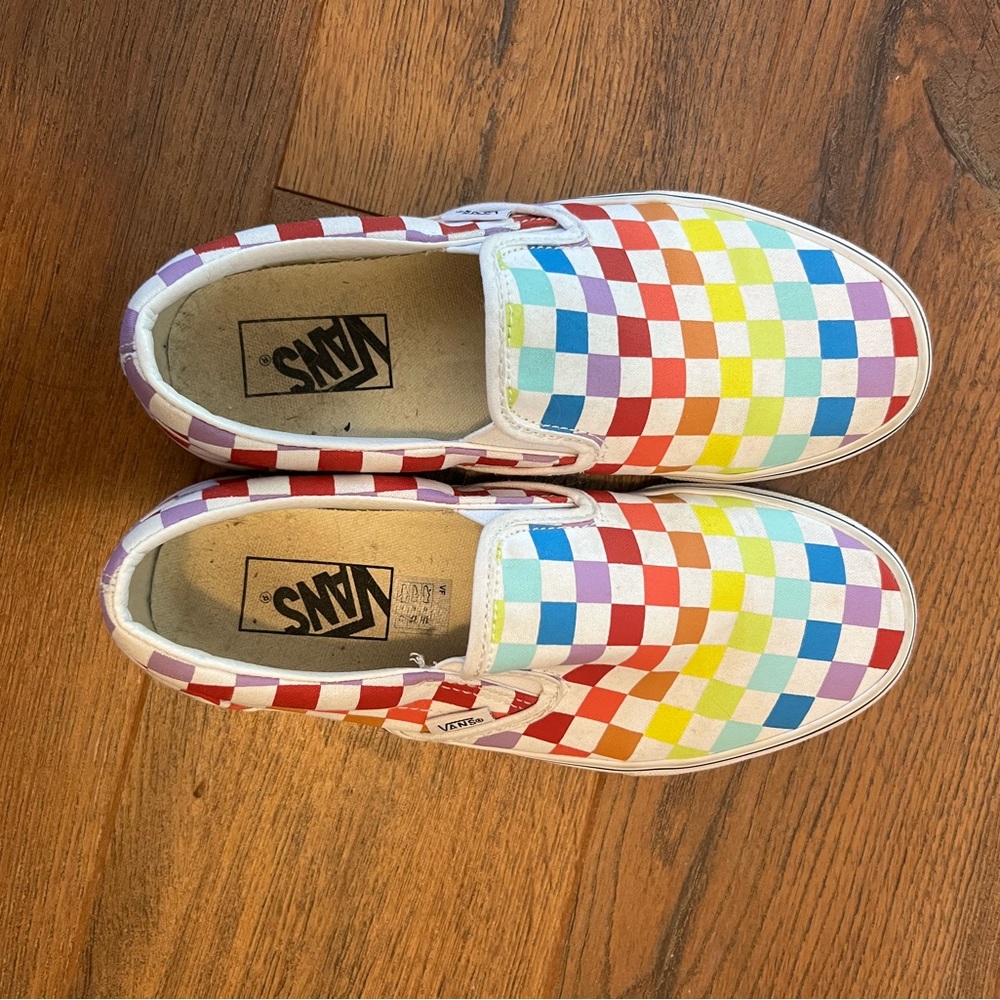 Vans slide on shoes